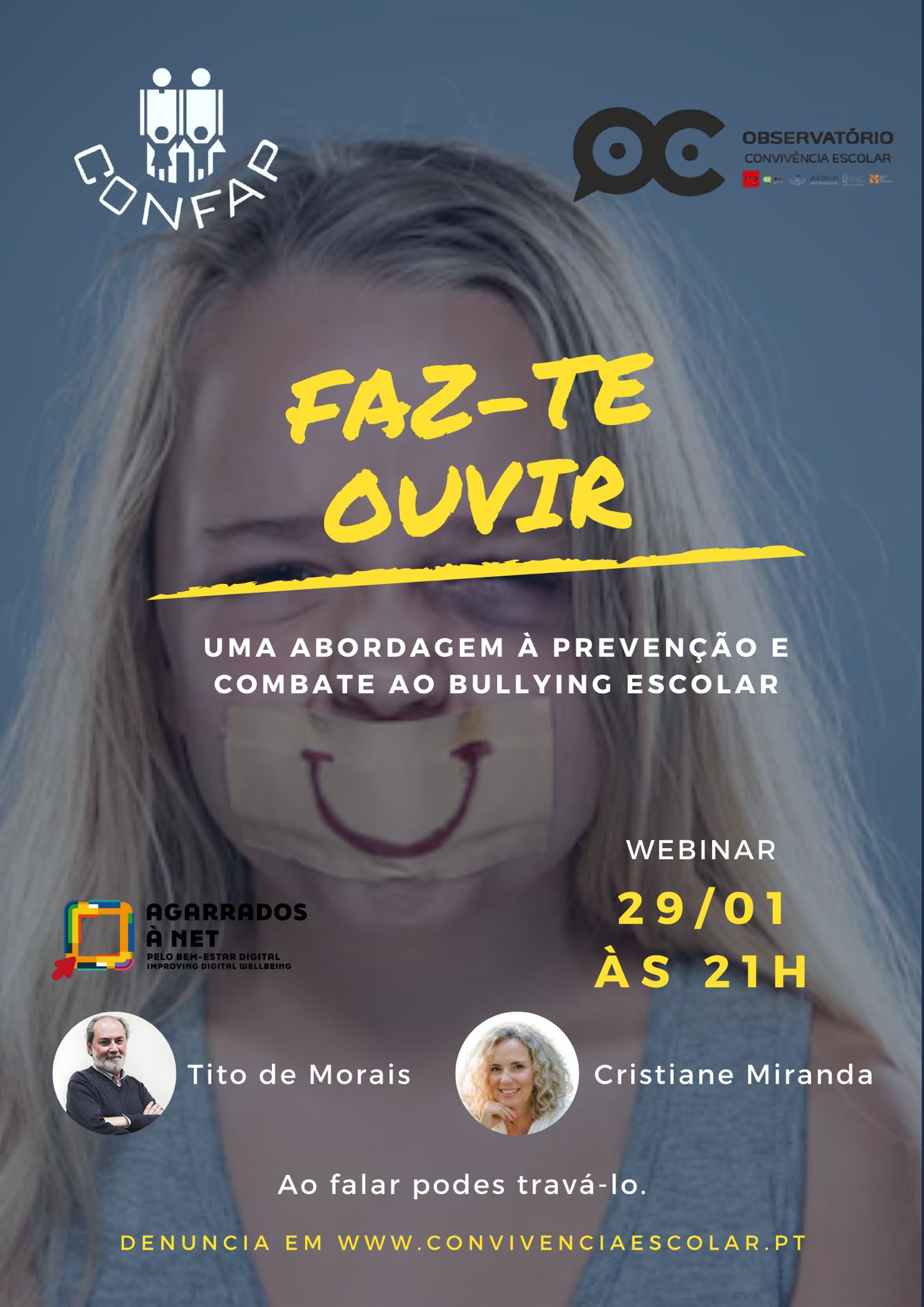 cartaz do webinar da CONFAP