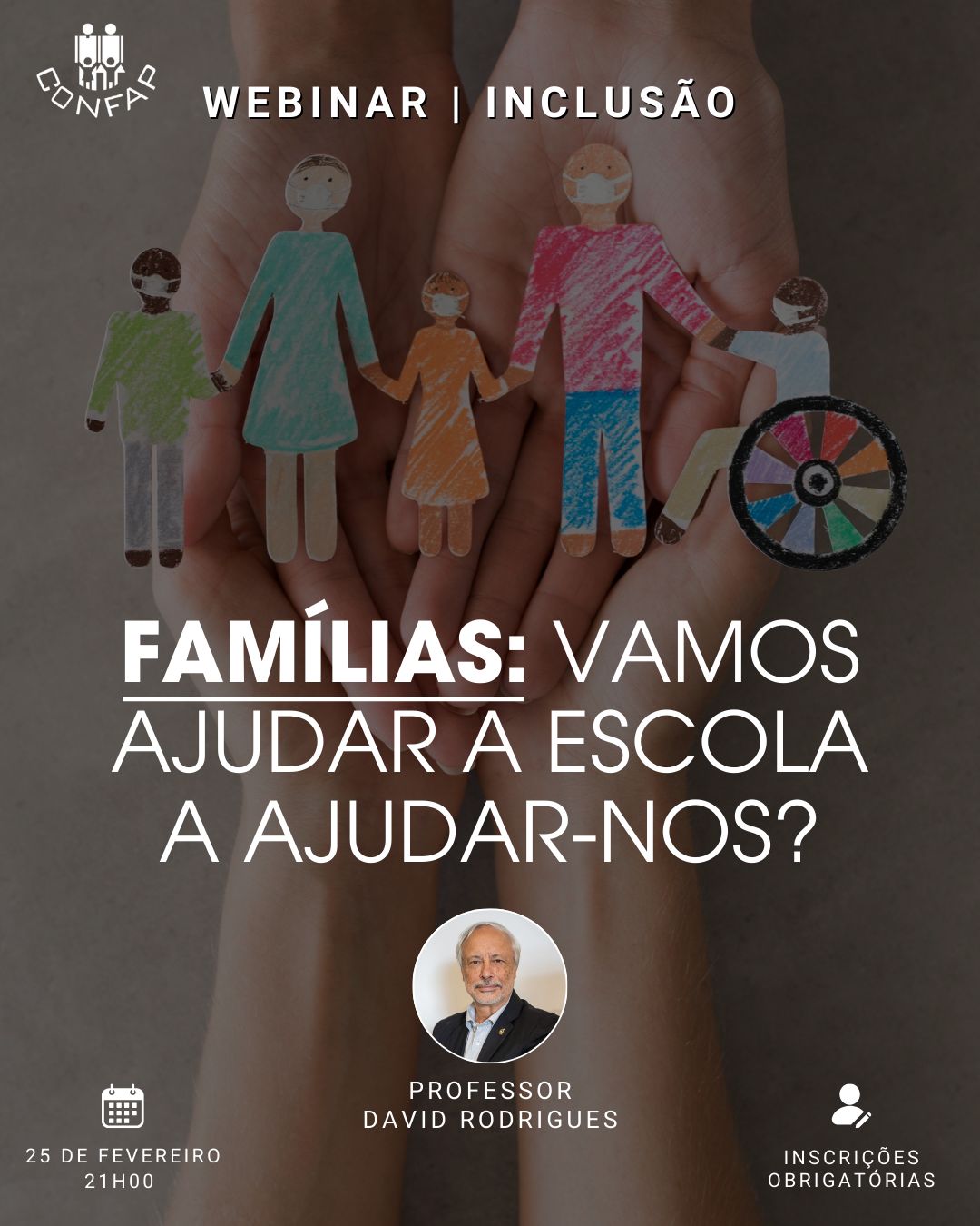 cartaz do webinar da inclusão